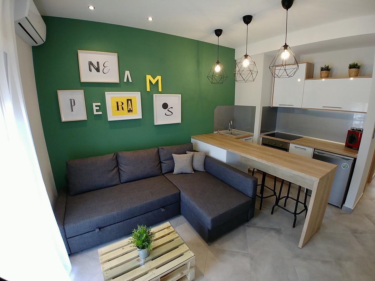 48 Downtown Lofts Lägenhet Néa Péramos Exteriör bild